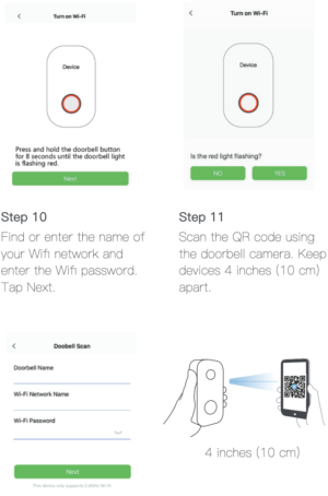 The pairing procedure for one of Eken's doorbell cameras, which offers a malicious actor quite a bit of leeway.